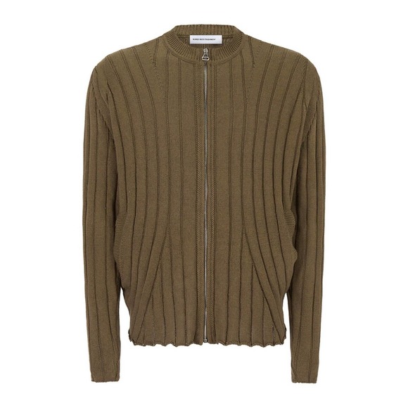 Kiko Kostadinov Harkman Knit Zip Cardigan in Marron size IT 48 - Picture 1 of 4
